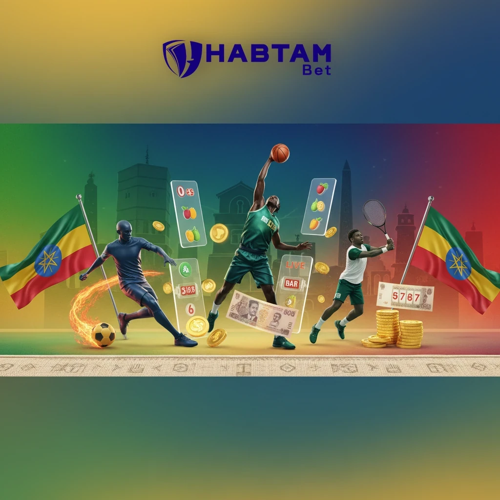 Habtam Bet sportsbook interface with live football odds